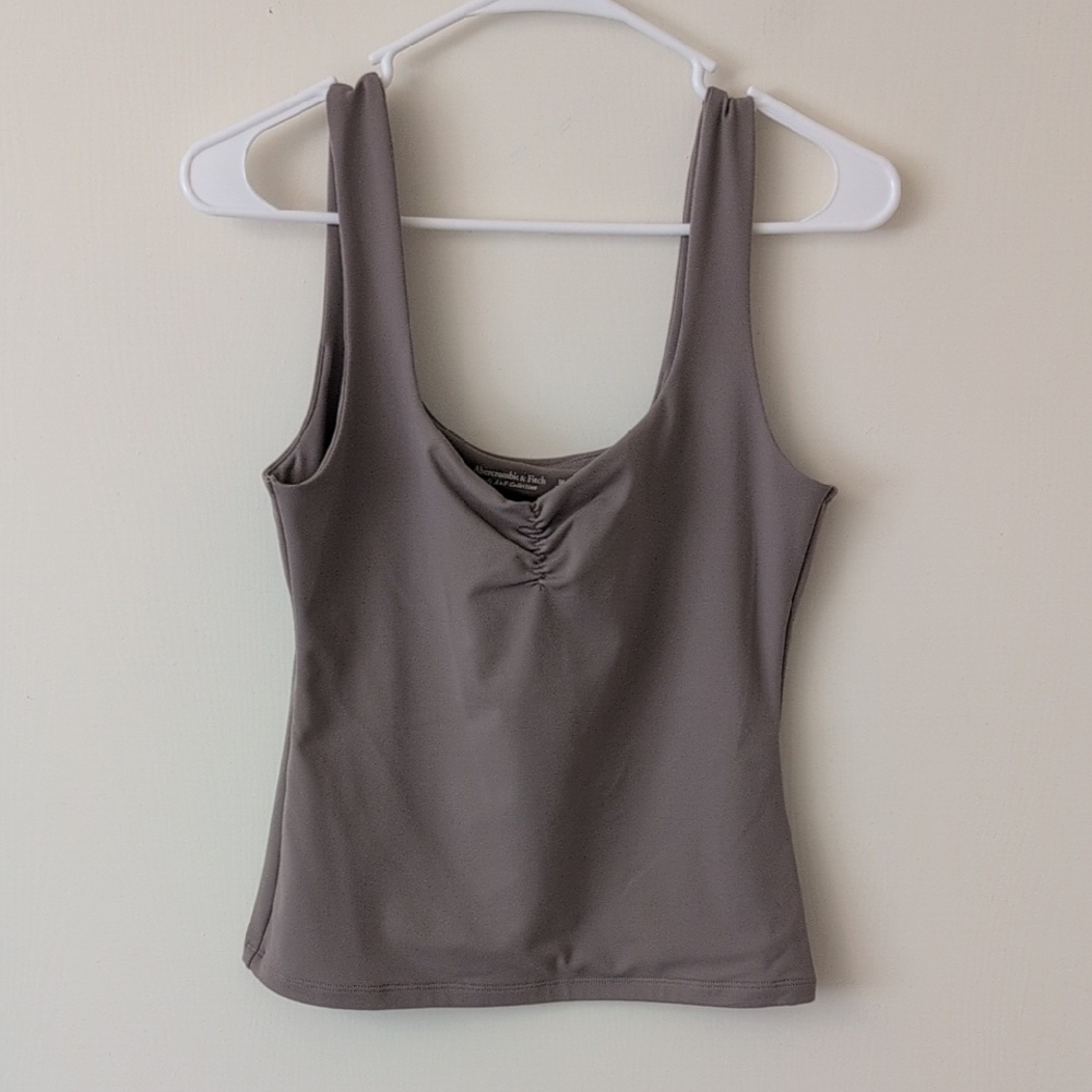 Abercrombie & Fitch Womens Medium Soft Collection Brown Tank Top Basic Neutral